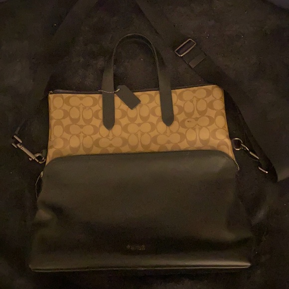 Vintage Coach unisex crossbody briefcase